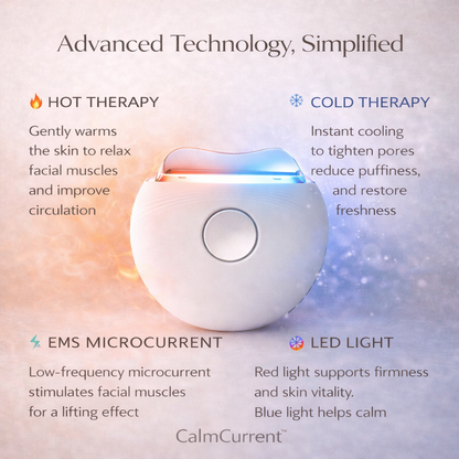 CalmCurrent™ · Mimics Gua Sha