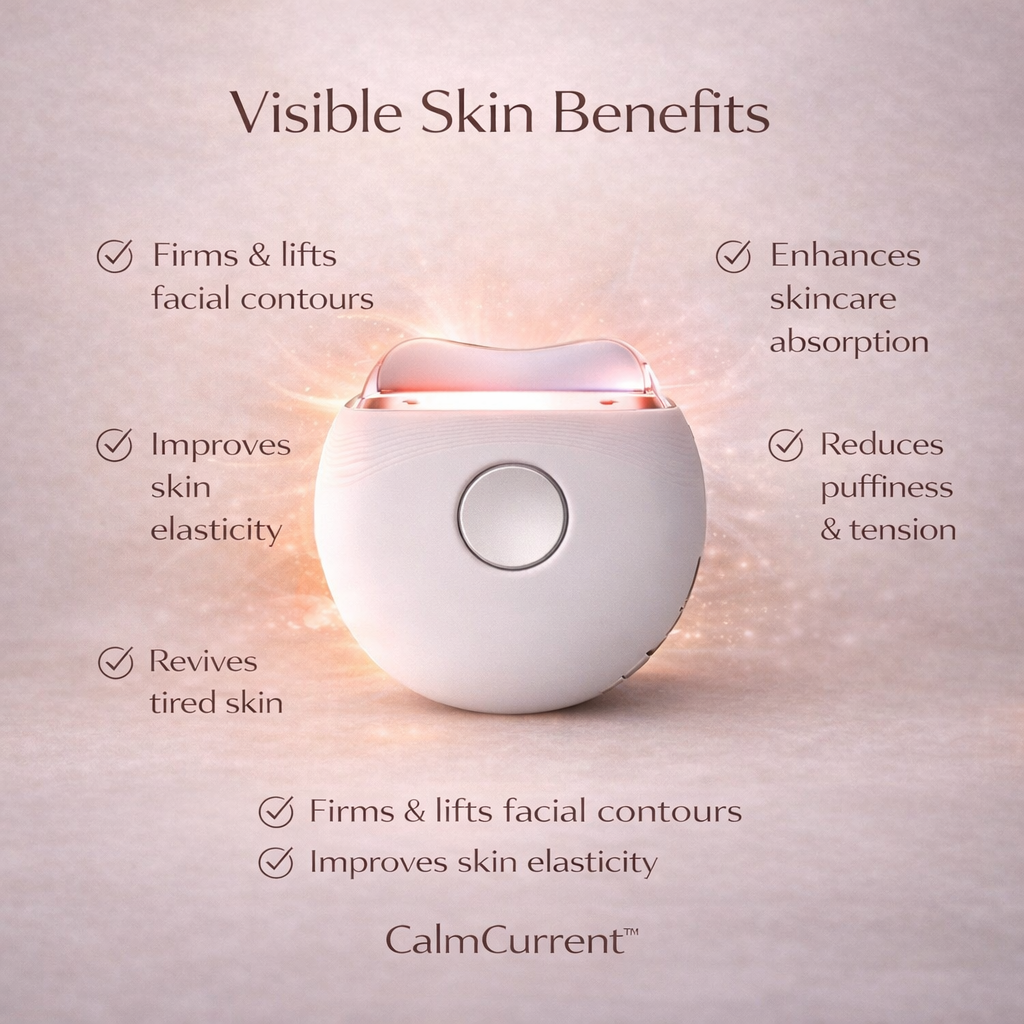 CalmCurrent™ · Mimics Gua Sha